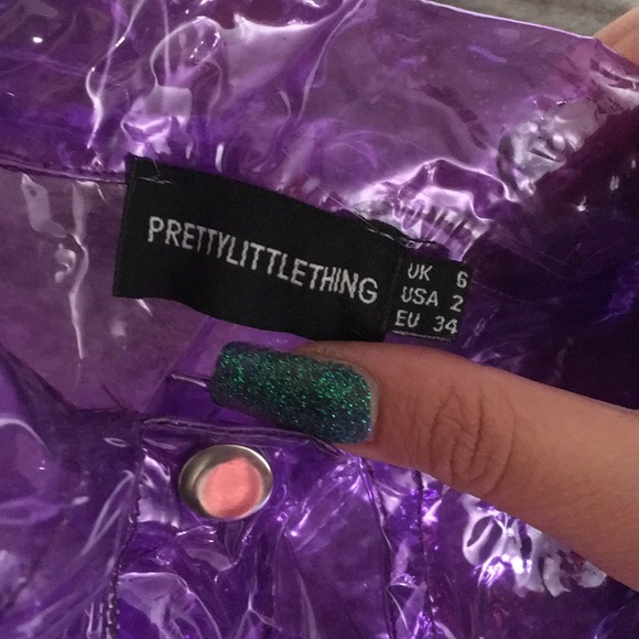 PrettyLittleThing Jackets & Coats Crop Jelly Jacket Pretty Little